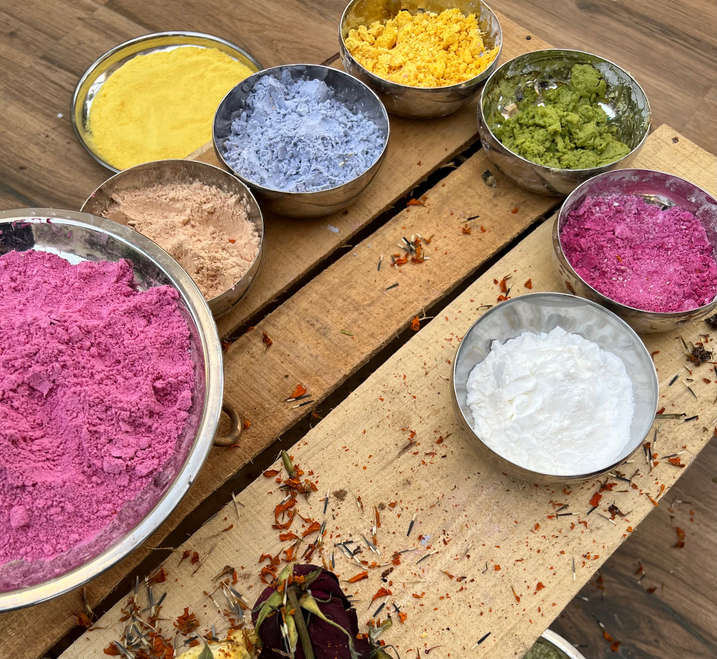 Organic Holi Colours - Paalak Hara Gulaal