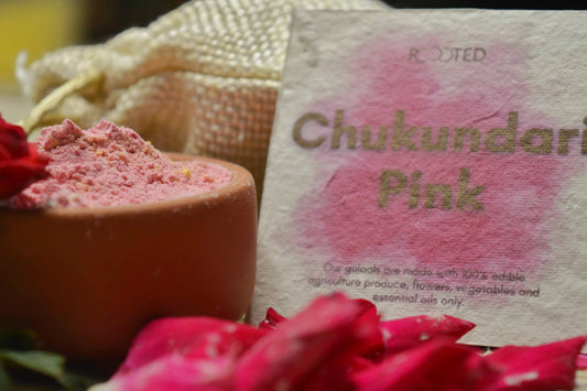 Organic Holi Colours - Chukundari Pink Gulaal